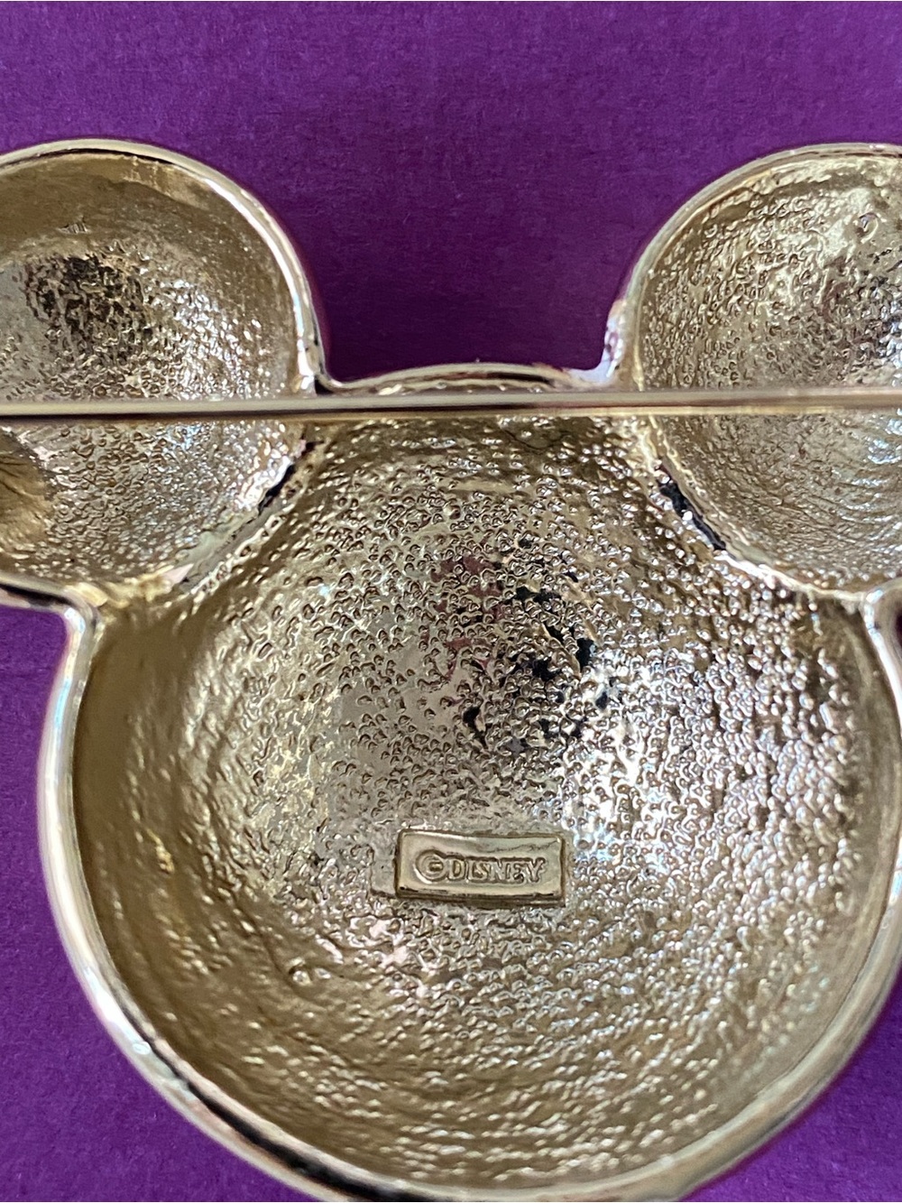 Vintage Disney Gold Tone Mickey Mouse Pin/ Brooch - Picture 3 of 5